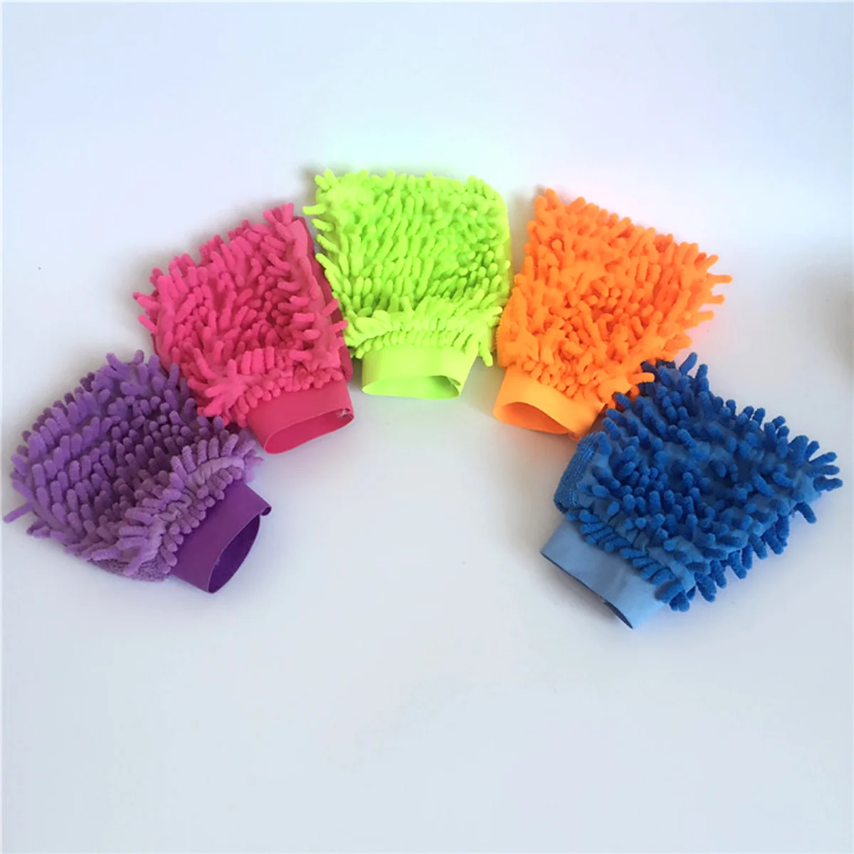 

Cleaning Mitt 21X15X1Cm Chenille Microfiber Ultra-Soft Scratch-Free Glove For Car Suv Truck Household Use Car Wash Mitt