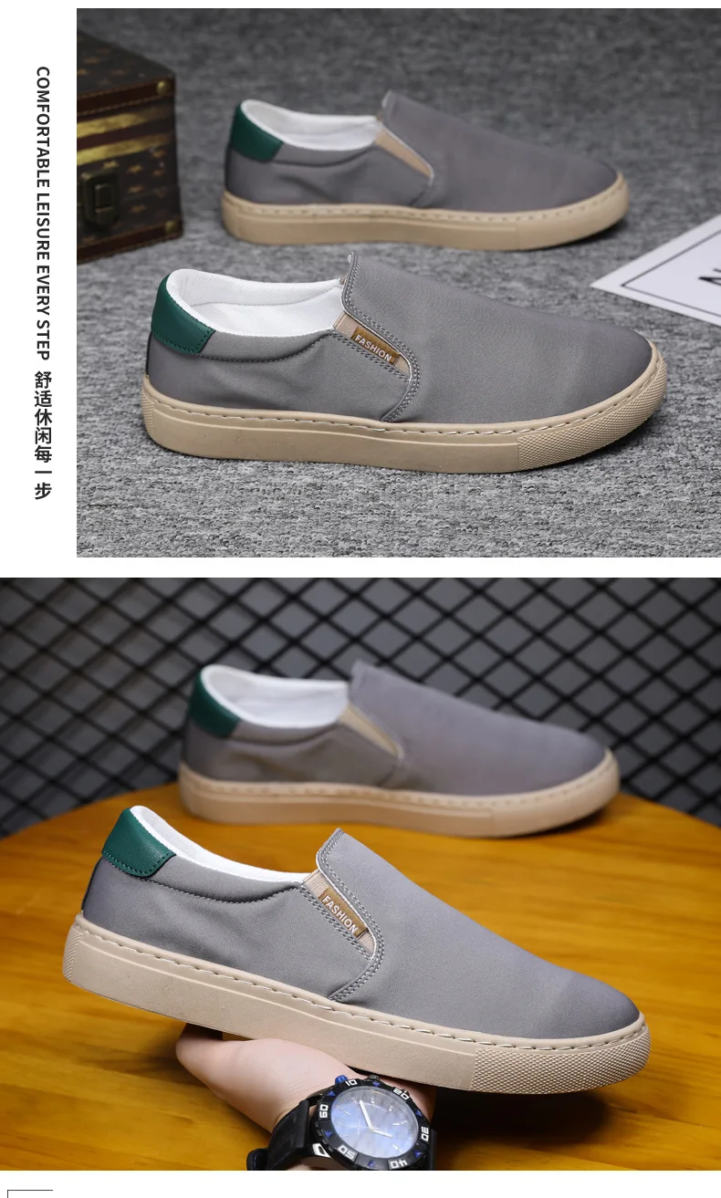 Neue weiße Slip-On-Leinenschuhe für Herren, vulkanisierte Sneakers, Studenten- und Jungen-Loafer, Espadrilles, lässige Herren-Fahr- und Golfschuhe, Größe 47 48. – Detail 31