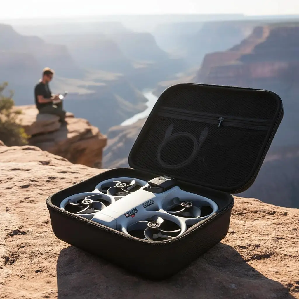 

Портативный кейс для дрона DJI Avata 360: водонепроницаемая сумка-футляр из EVA для хранения и переноски аксессуаров для камеры DJI Avata 360
