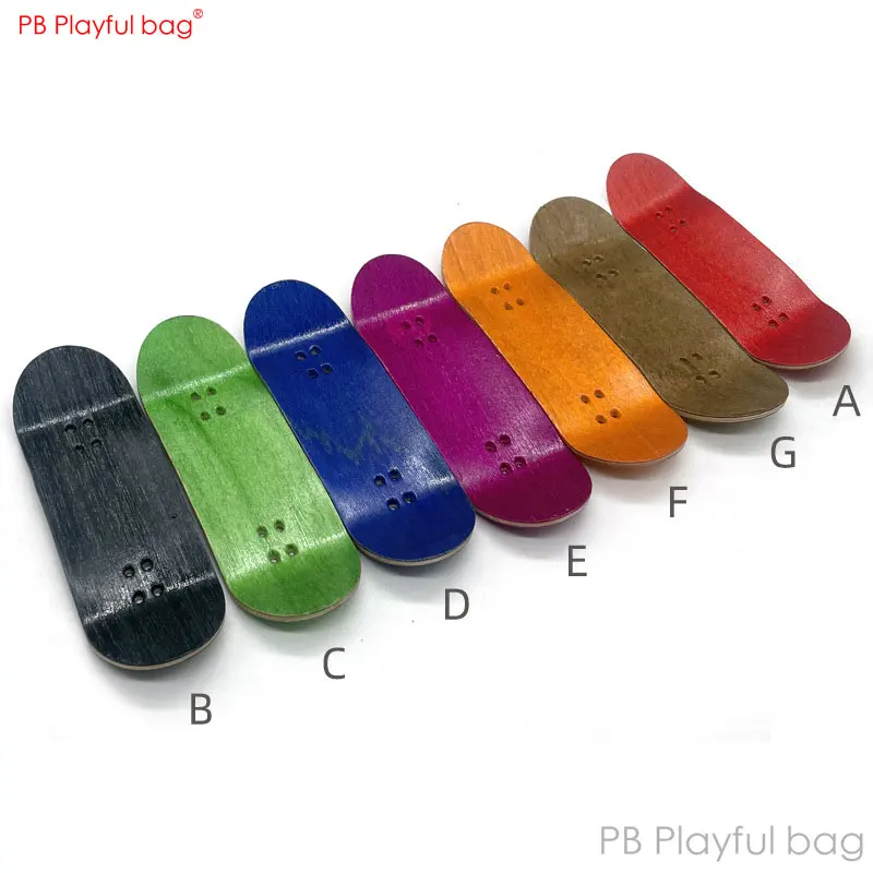 Professional Wooden Finger Board Deck 30 32 34MM Double-sided dyeing 5-layer Maple Finger skateboard accessory TS17