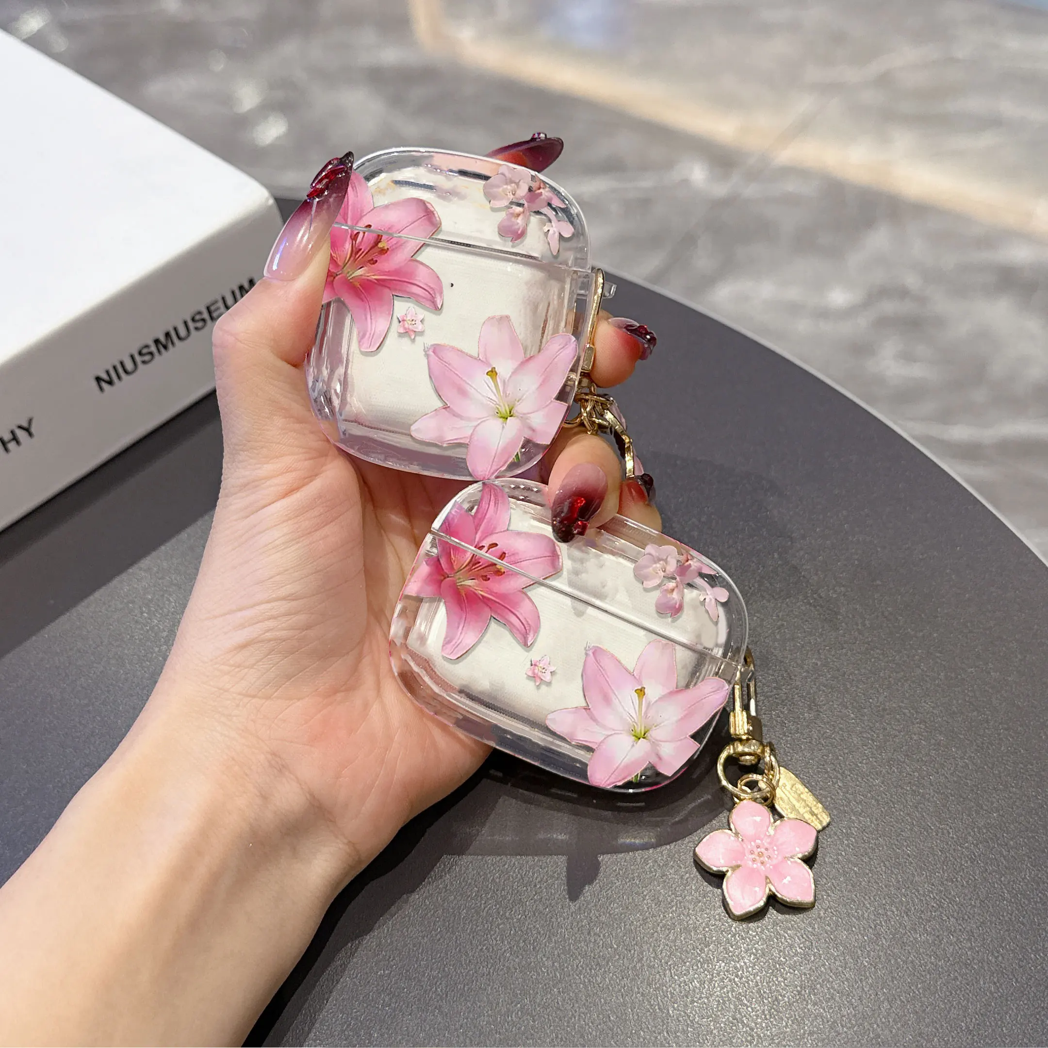 Spring Fresh Blue Flower INS Soft Case for Apple AirPods 4 Protection Cover for AirPods Pro 2 3nd Generation Earphone Cases