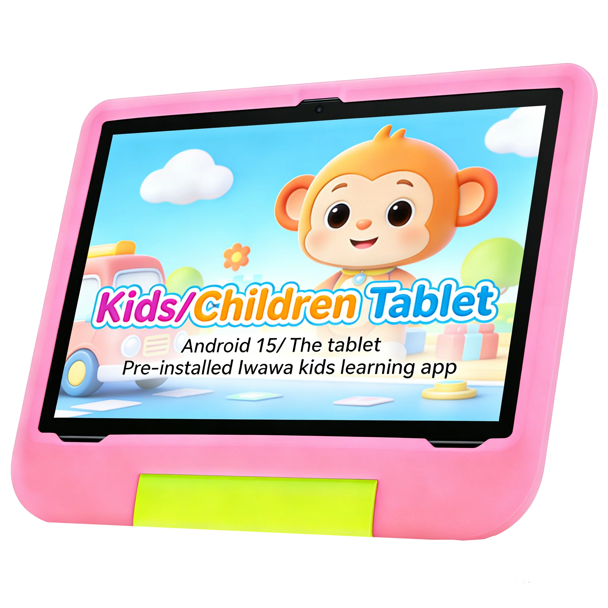 

Kids Tablet 10.1" IPS Android 15 8GB+64GB 1TB Expand EVA Case iWawa Pre-installed Parental Control WiFi 6 Tablet for Toddlers