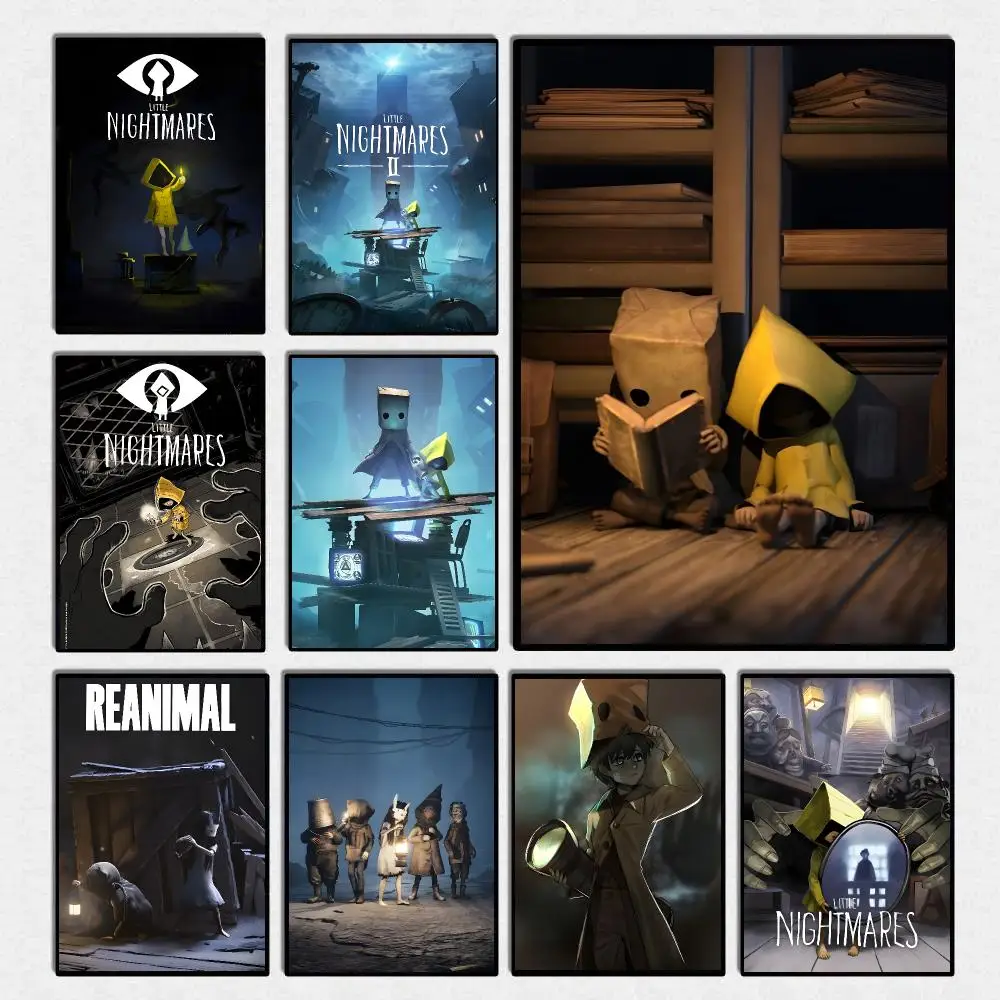 L-Little Nightmares Game Poster High Quality Wall Art For Home Office Bedroom Living Room Hallway Bar Perfect Gift Idea