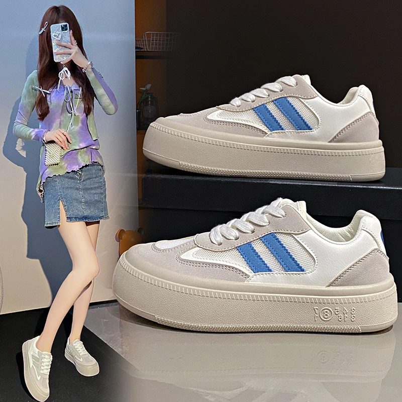 Design Shoes Summer Mesh Shoes for Women Off White Shoes Women Platform Casual Sneakers Ladies Comfort Flats Zapatos De Mujer