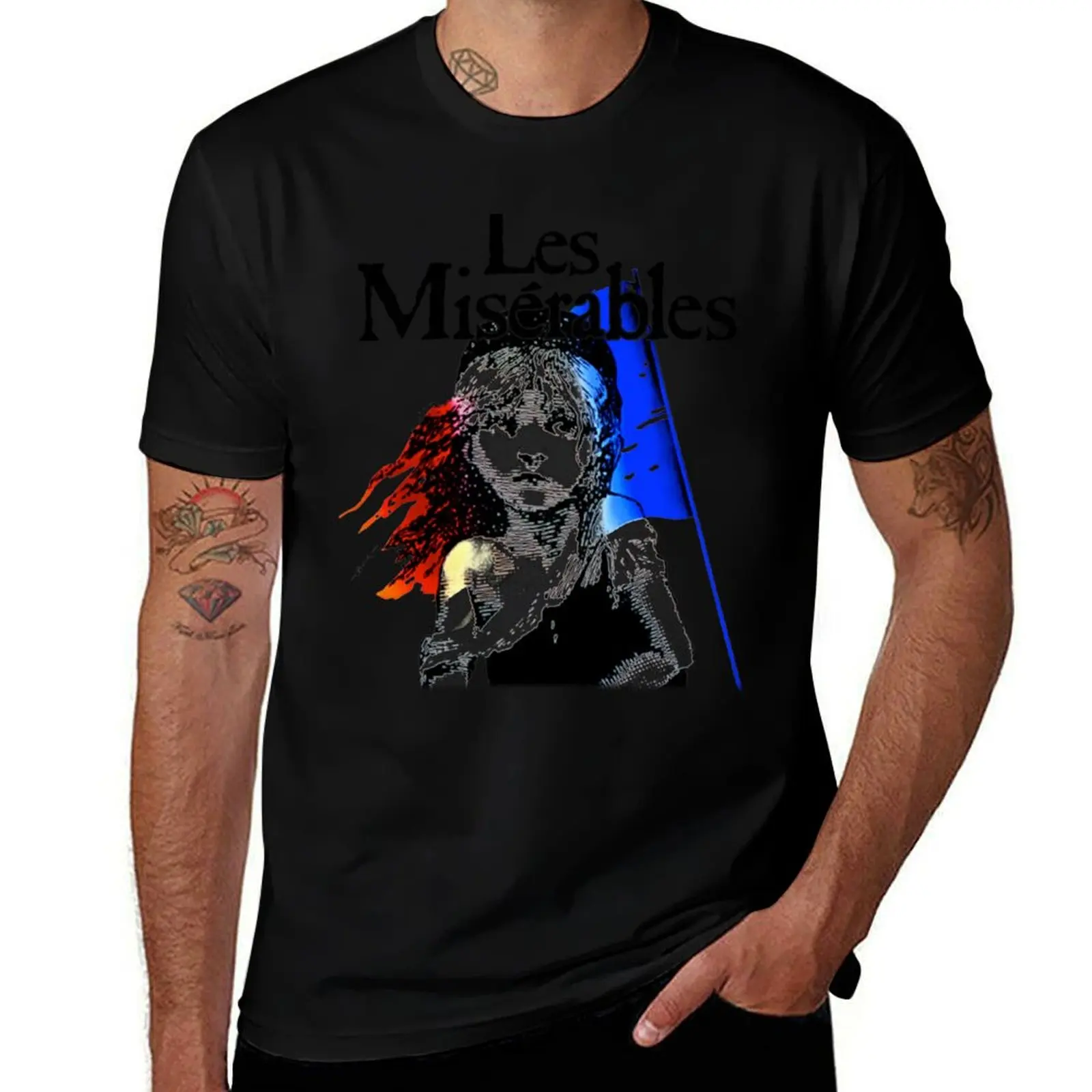 

Les Miserables ( black ) T-Shirt cotton t shirts man 100% t shirt man cotton man t shirt luxury T-shirt