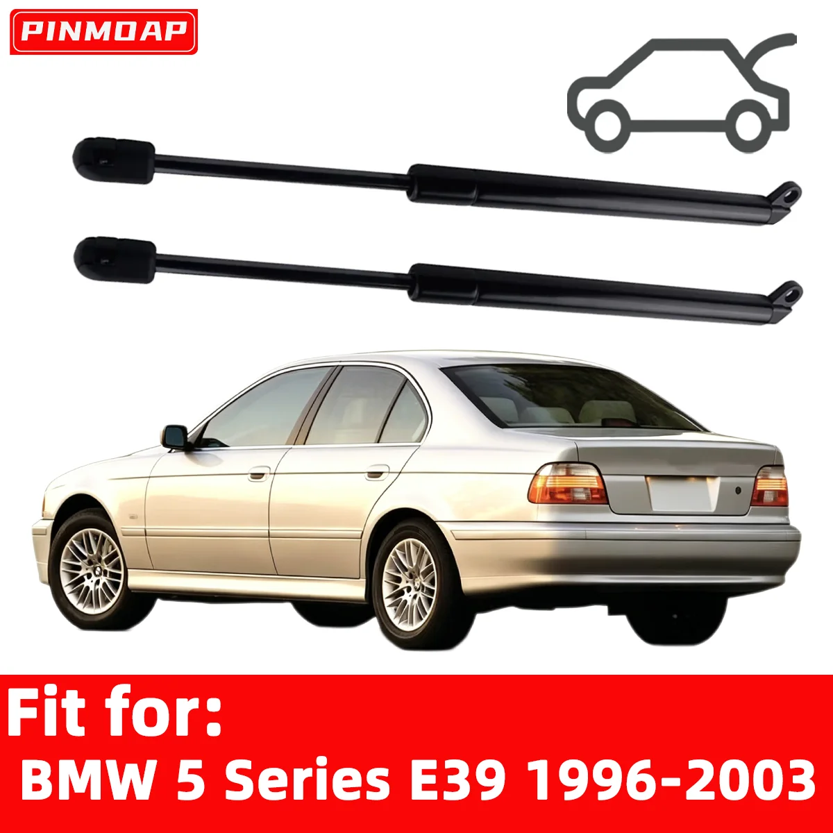 Car Rear Luggage Air Spring Shock Absorber Lift Pressure Bar Fit For BMW 5 Series E39 1996-2003 OE 51248159239 51248222913