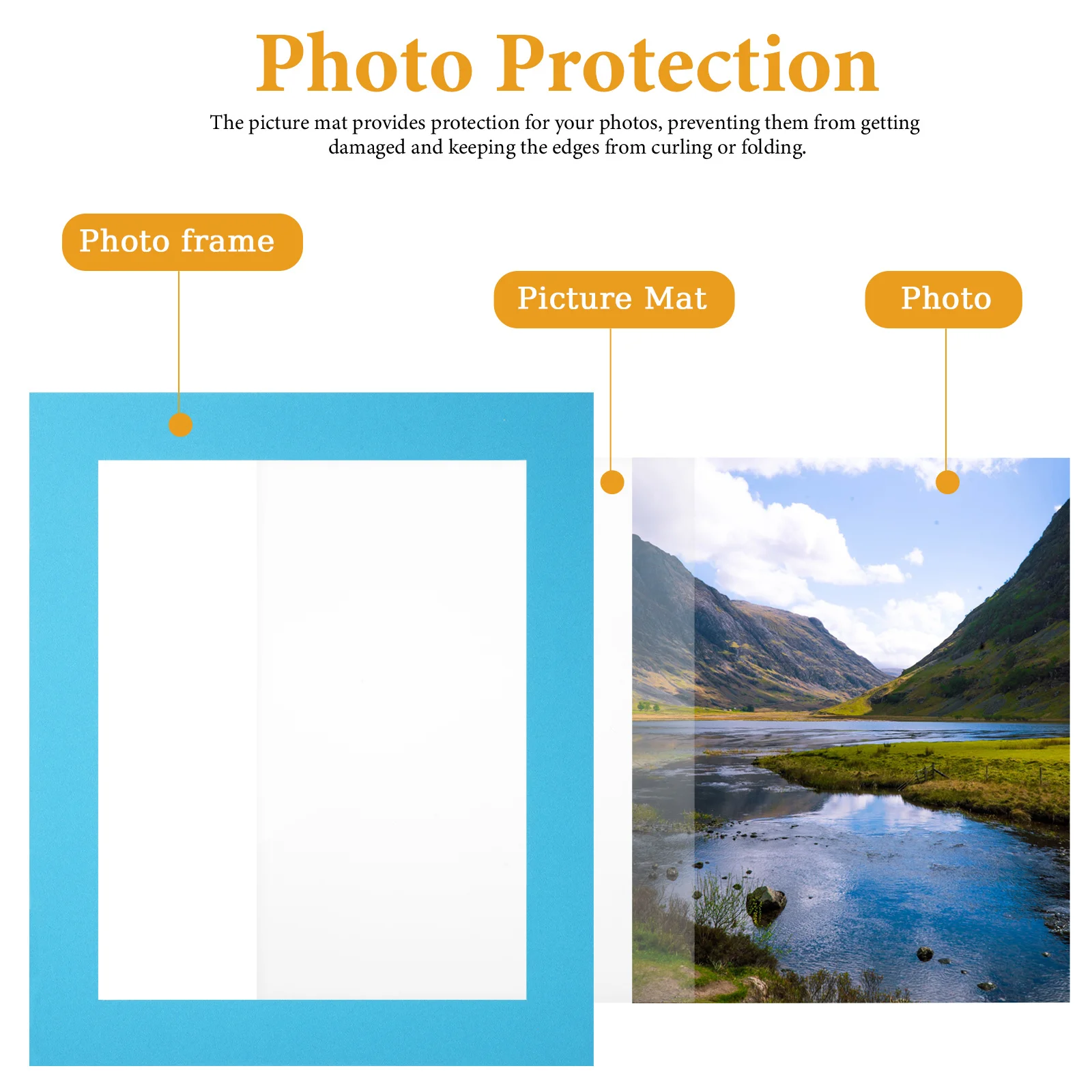 

20 Pcs 12x10 Mixed Color Photo Mat for 7.4x9.4 Prints Art Frame Matting Paper Picture Mount Board Craft Decor