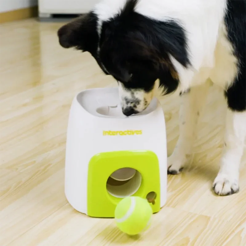 New Tennis Launcher Dog Automatic Toy Reward Machine Intelligent Feeder Throwing Machine Pet Ball Throwing Machine
