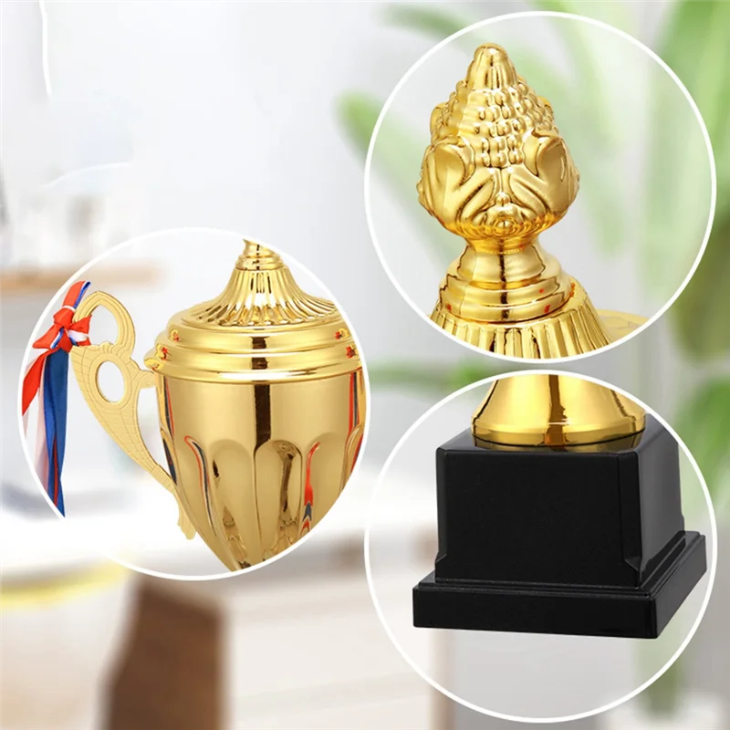 3 قطعة 11 بوصة كأس الكأس الذهبية لمسابقات الاجتماعات الرياضية كرة القدم الفائزين جوائز الفريق وحفلات المنافسة المفضلة
