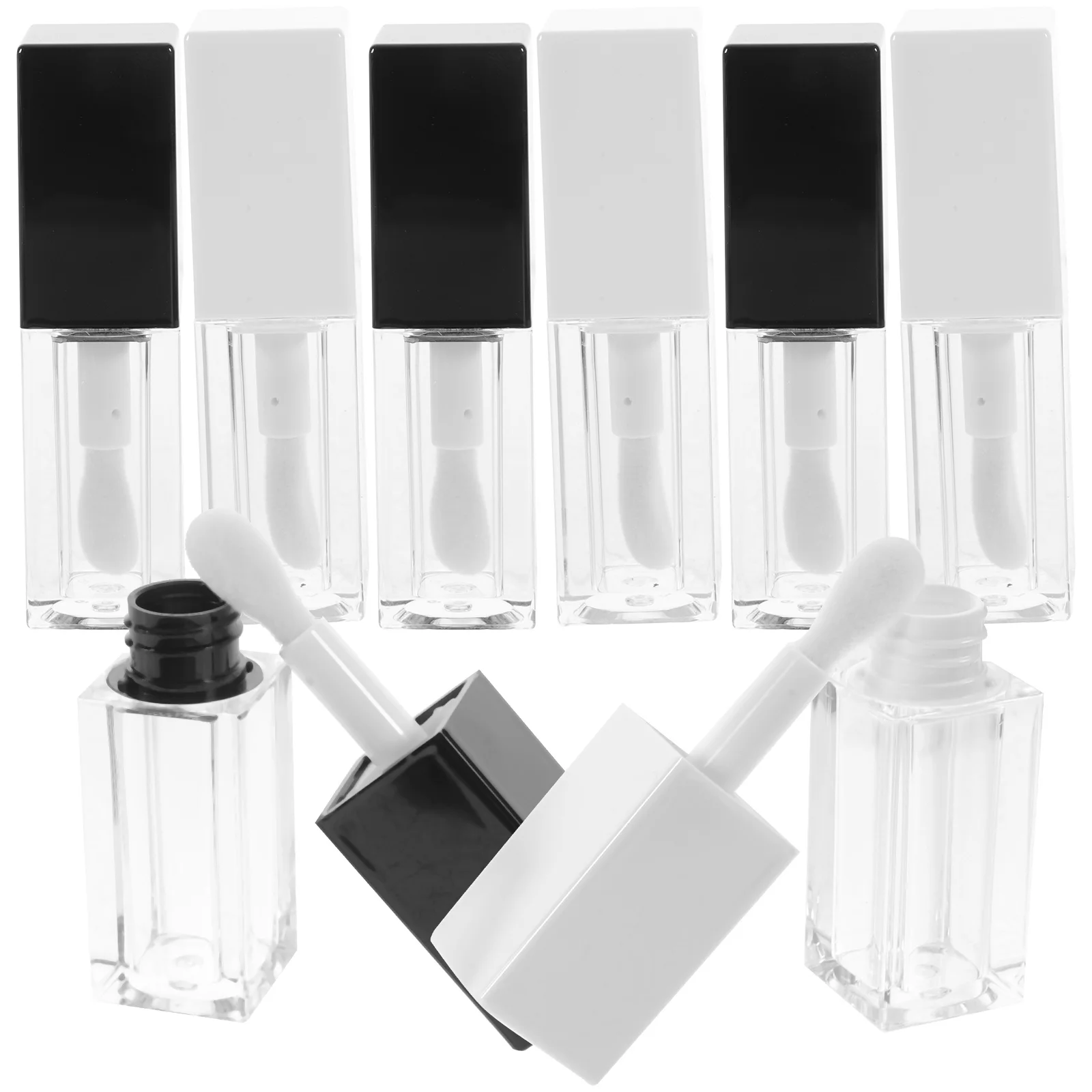 12 stuks lipglossbuisjes, navulbaar, transparant, kleine verpakkingen, doe-het-zelf lippenbalsemhouder, draagbaar, lichtgewicht, lege lippenkleurverpakking