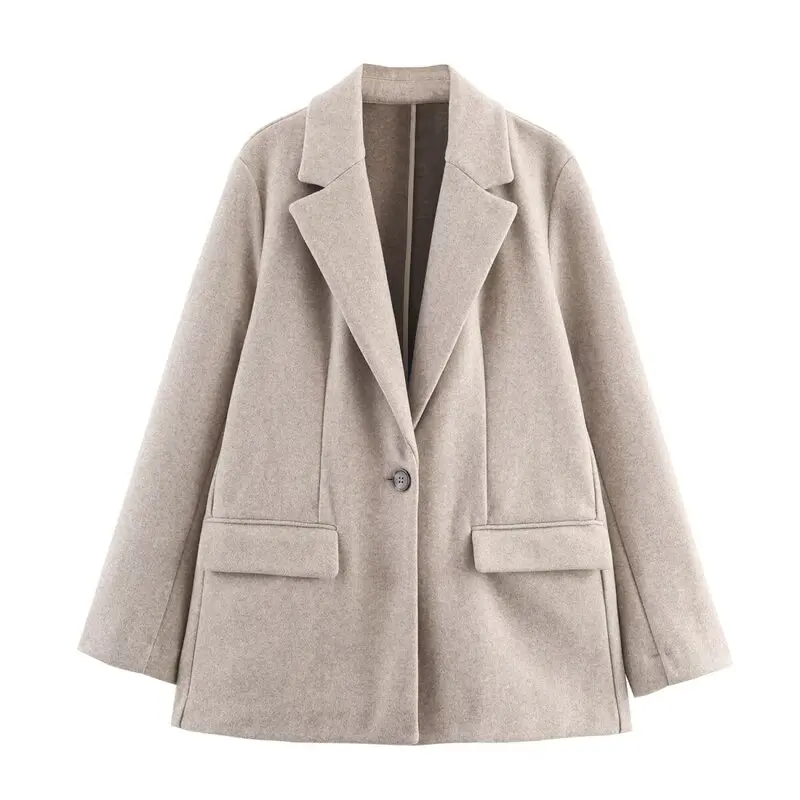 Costume femme doux ell bouton unique Jaet trajet convivial polyvalent nouveauté pour l'automne 2025 décontracté Long Sve