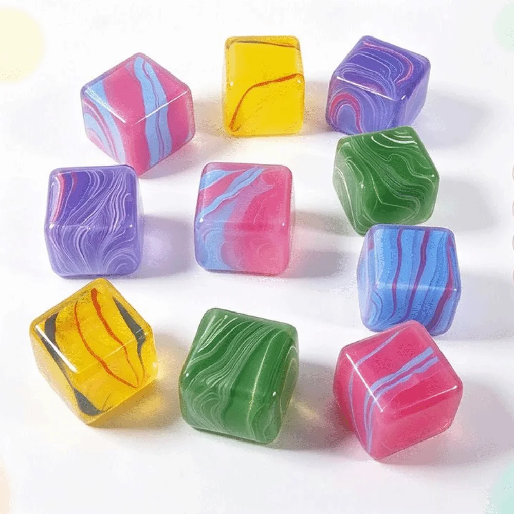 Slow Rising Ice Cube Squishy Transparent Soft TPR Ice Cube Fidget Slow Rebound Square Sensory Fidget Reduce Anxiety