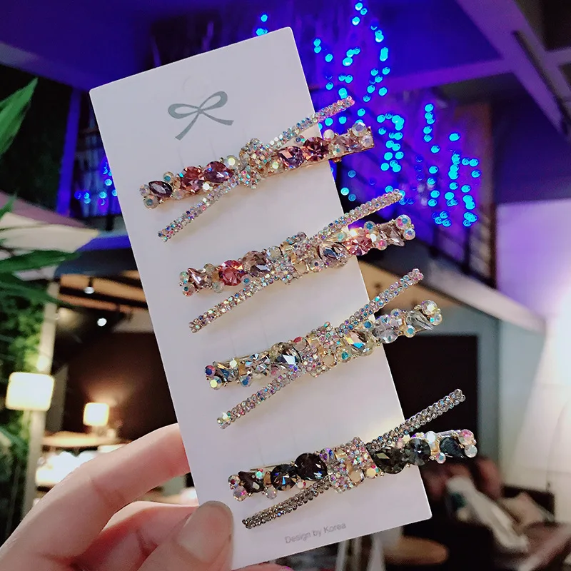 korean hair accessories Hair Clip with Sparkling Rhinestone spy x family Duck bill side clamp hair accessories for girls