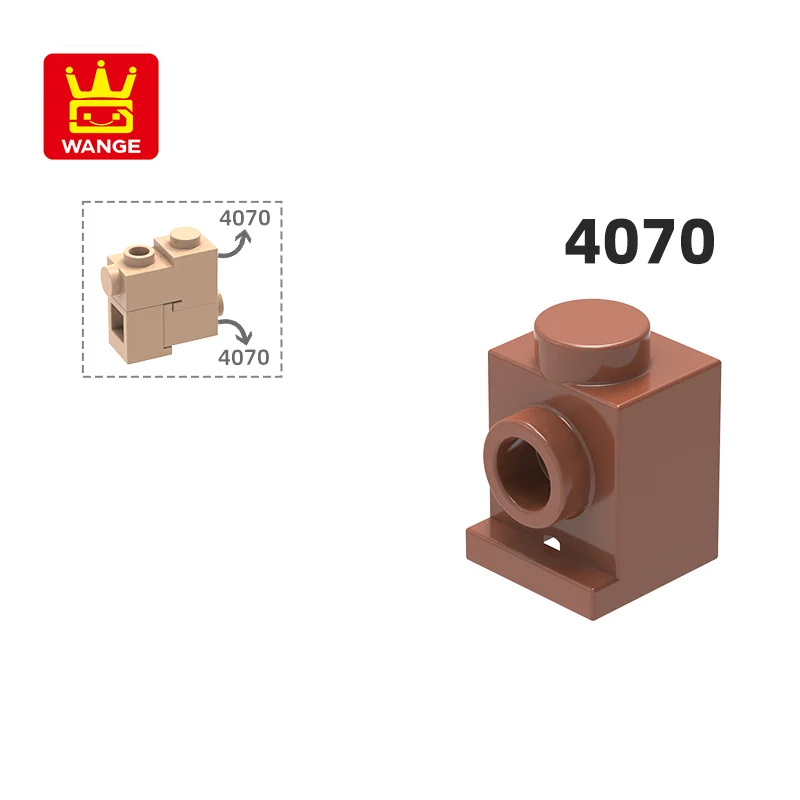 

Wange 4070 100 г/294 шт. 1x1 с фарой, строительные блоки, аксессуары Moc, совместимые с кирпичом, запасные части для самостоятельной игрушки
