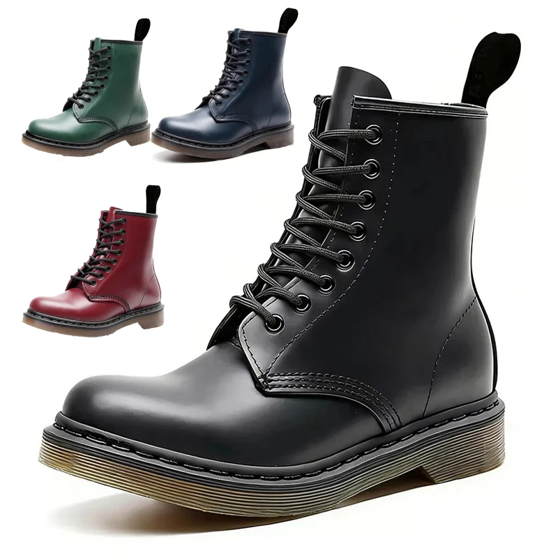 

Мужские короткие ботинки в стиле ретро — модные и универсальные темно-коричневые ботинки на толстой подошве в британском стиле и износостойкие универсальные ботинки