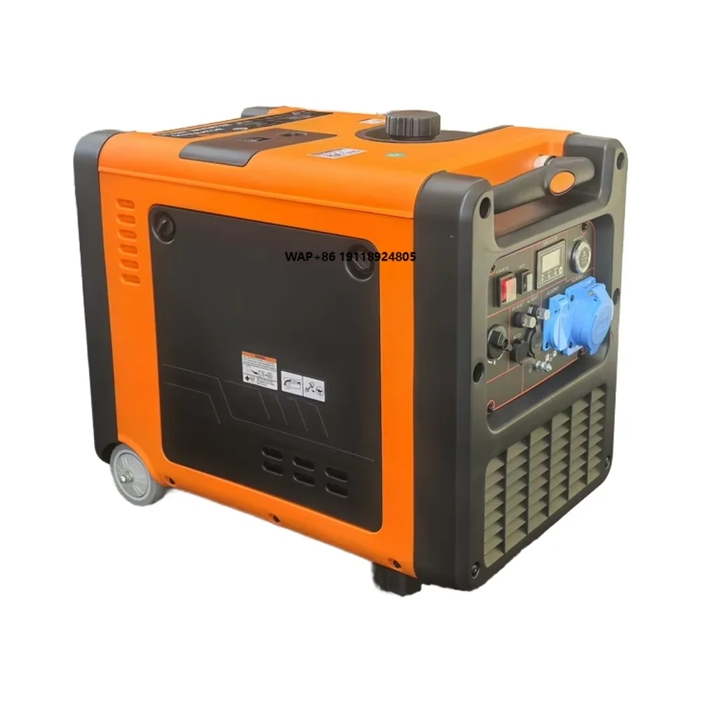 

220V 4000W/4500W Open Type Power Generator 4-Stroke 60Hz Low Noise Single/Three Phase for Home Use
