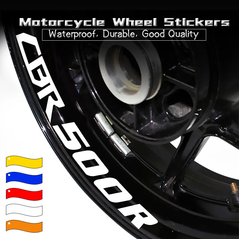 

Wheel Hub Anti Scratch Sticker For Honda CBR500R CBR500X Sign Waterproof Reflective Decal Motorcycle Accessories cbr500r cbr500x