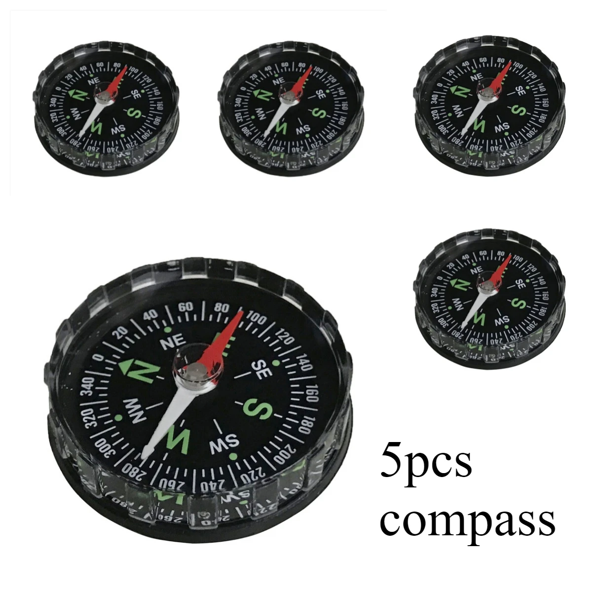 

2/3/5pcs Mini Compass ABS Camping Hiking Pocket Compass Pendant Portable Navigation Climing Riding Children Gift Survival Tools