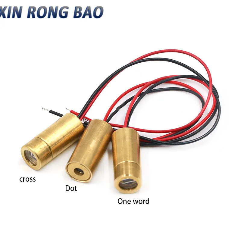 

9MM 50MV red line Laser Head 3V laser diode semiconductor laser tube 3V One word/cross/dot