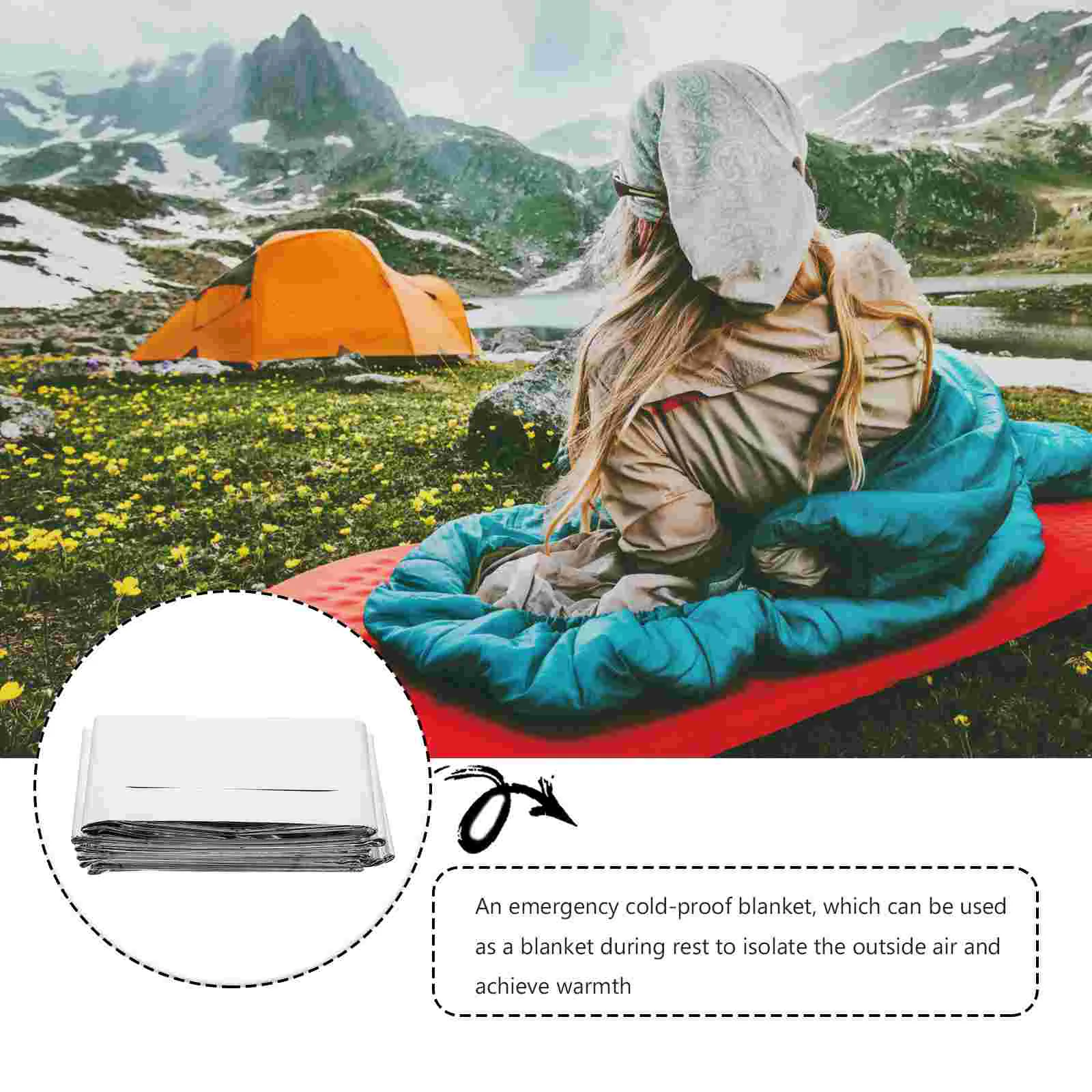 Insulation Emergency Blanket Outdoor Thermal Blankets Warm Supplies Foil Rescuing Aluminum Camouflage Survival