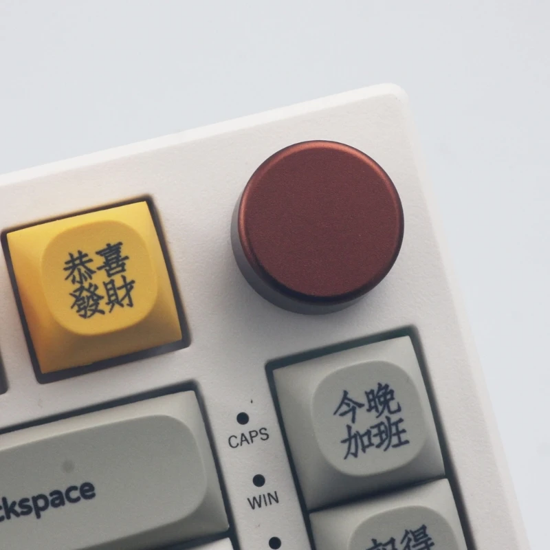 Round Metal Knob For F75 IK75 Mechanical Keyboard Metal Knob Precise Volum