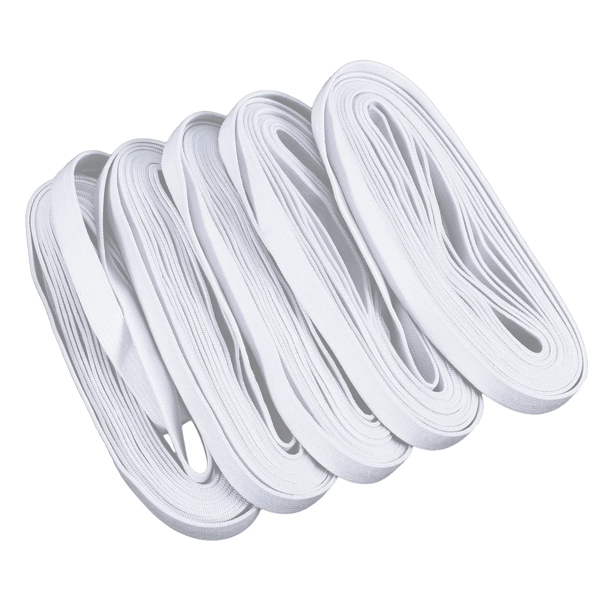 1/2 inch Wide Heavy Stretch High Elasticity Sewing Elastic Knit Thickened Elastic Spool(White) elastic roll