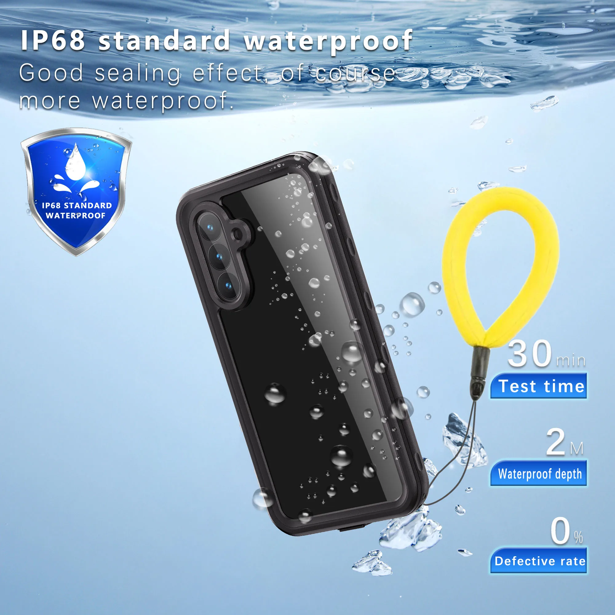 Shellbox – coque étanche IP68, pour Samsung Galaxy A55 A56 A16 A54, avec lanière, protection complète du corps pour natation et plongée en plein air