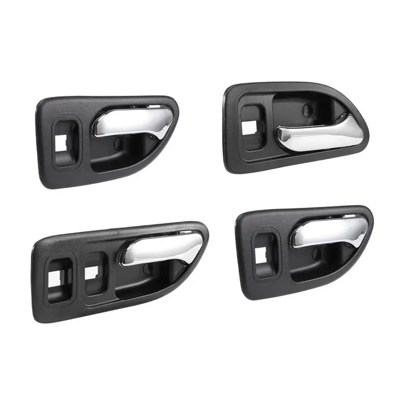Top-Rated Car Door Handles Chrome Interior Inside Inner Front Rear Driver Passenger Side For Honda Accord 1994-1997