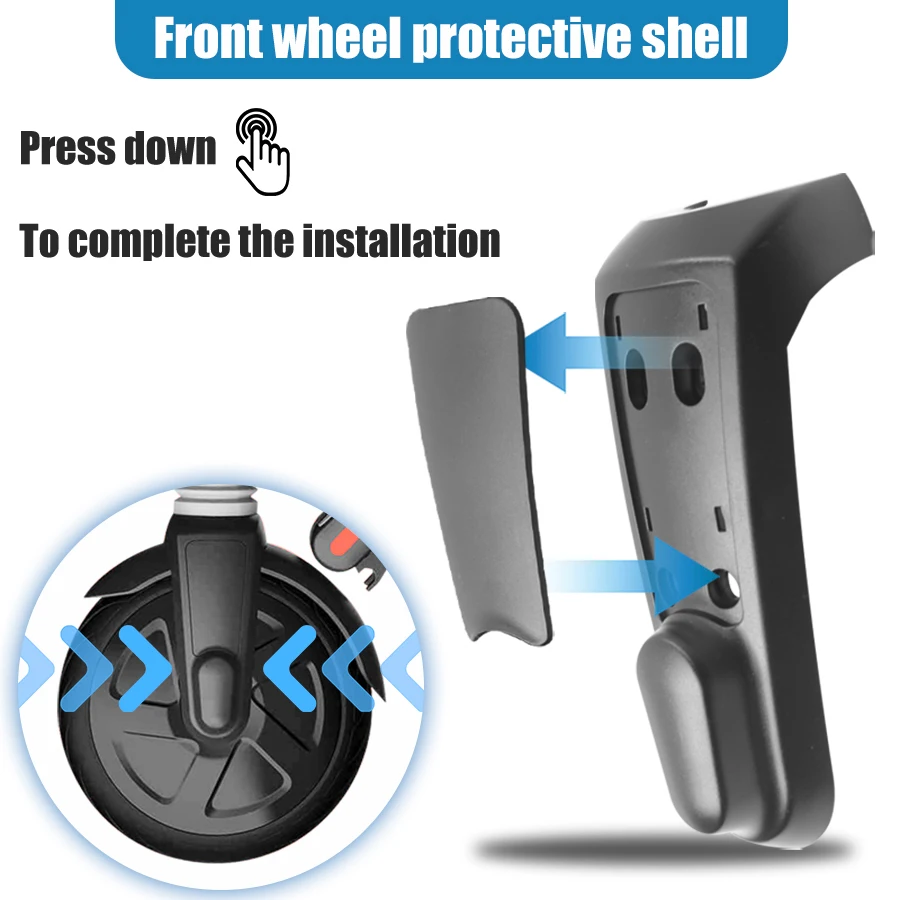 Cubierta de horquilla delantera para patinete eléctrico, piezas de protección para Segway Ninebot ES1, ES2, ES3, ES4