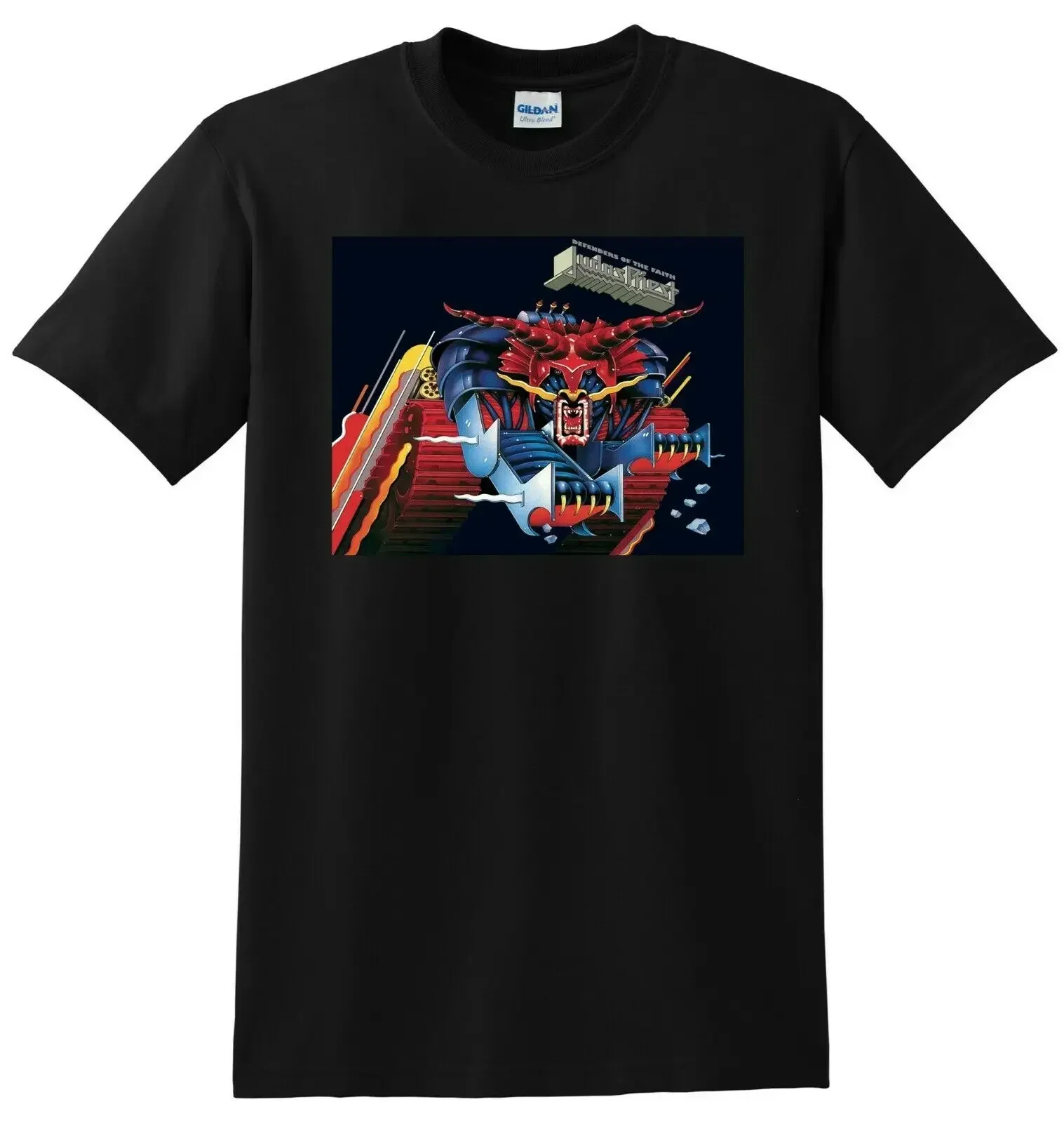 ФУТБОЛКА JUDAS PRIEST Defenseers of the Faith, виниловая обложка для компакт-диска МАЛЕНЬКАЯ СРЕДНЯЯ БОЛЬШАЯ XL