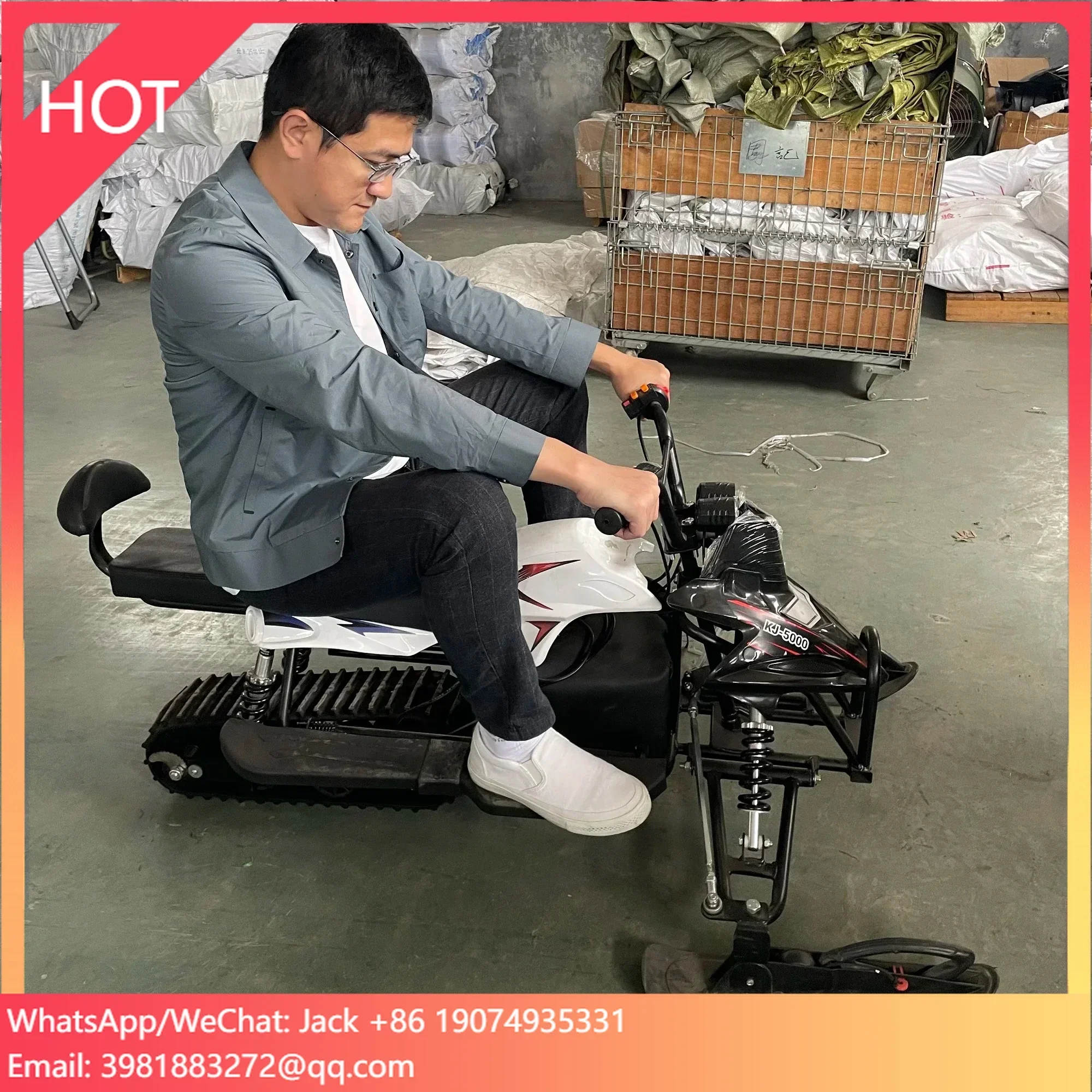 Promo Customized Hot Sale Snowmobile Kids Snow Racer Snowscooter for Sale