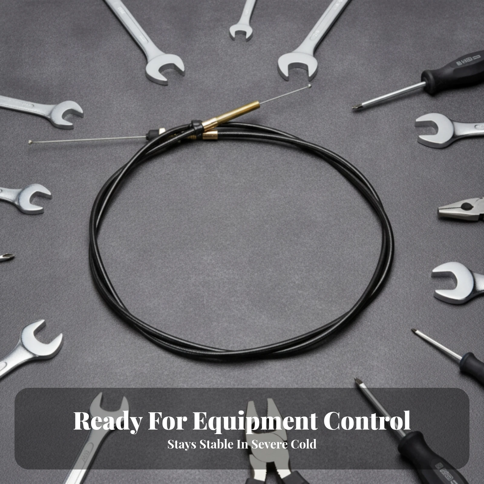 Snow Thrower Lift Cable Replacement Snow Blower Control Cable Easy to Install Black Sheathed