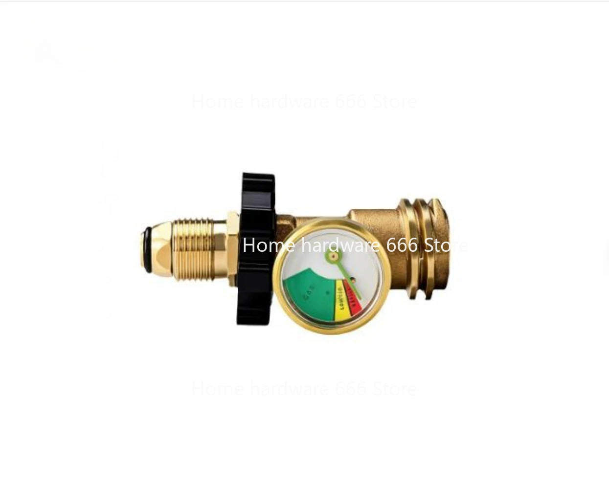 Gas Propane Converter Gas Connector Pressure Gauge Gas Tank Connector American QCC with Pressure Gauge Adapter