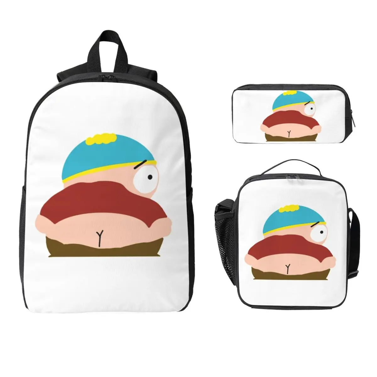 

Рюкзак Southpark Theodore Epic, студенческий рюкзак для мальчиков и девочек, школьная сумка, компьютерные сумки на плечо, изолированная сумка для обеда 3 шт., пенал