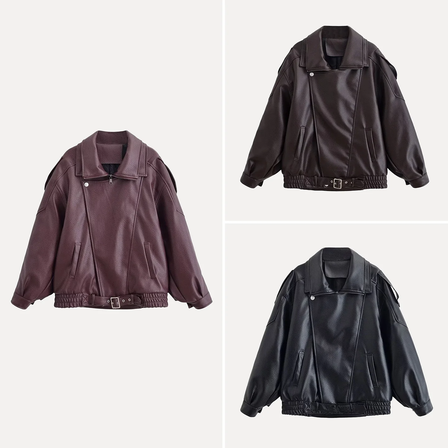 

Faionable ort Jaet Women's Sle Long Sve Stand Collar Outerwear Autumn 2025 Z Brand Youth Zipper Closure