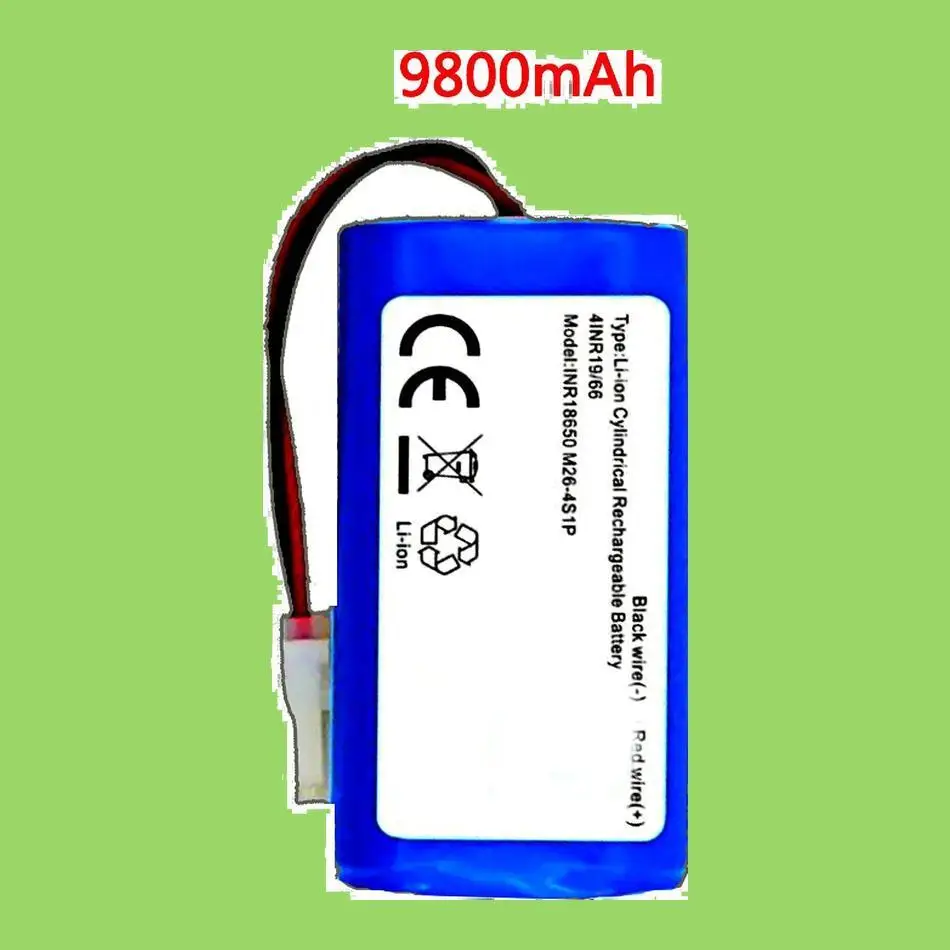 

Cleaning Robot Battery INR18650 M26-4S1P 9800Mah For Ilife V5 V5s V50 V3 DF45 DF43 Plus V3s Pro Vacuum Cleaner