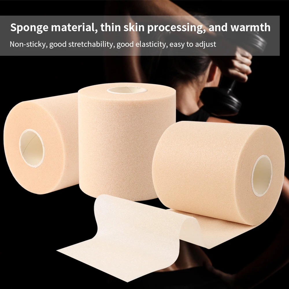 Foam Cotton Skin Film Self-adhesive Elastic Bandage Elbow Knee Skin Mask Film Foam Underwrap Sports Pre-Wrap for Athletic Tape