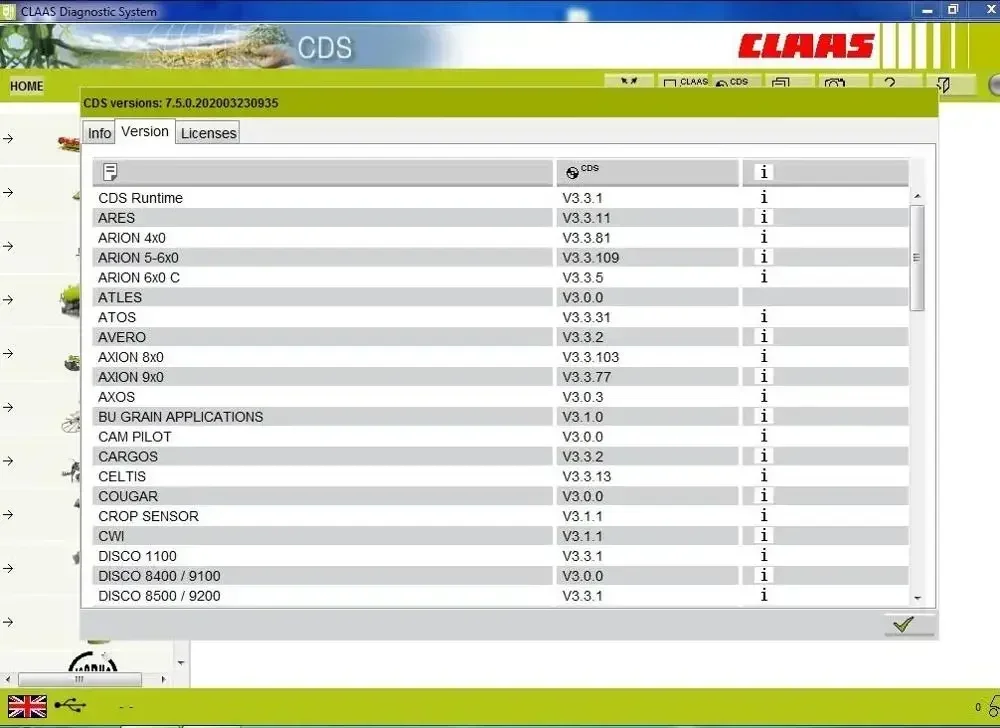 TruckEPC pour Claas CDS 7.5 [mise à jour vers 9.2020] + licence de niveau normal et de développement pour multi-pièces