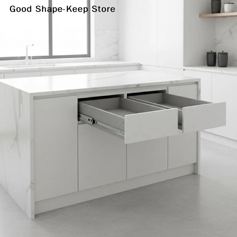 dailySmooth Glide Drawer Slides Two Way 17mm Wide Ball Bearing Track for Bedroom Dresser Cabinets Hassle Free UseDaily products