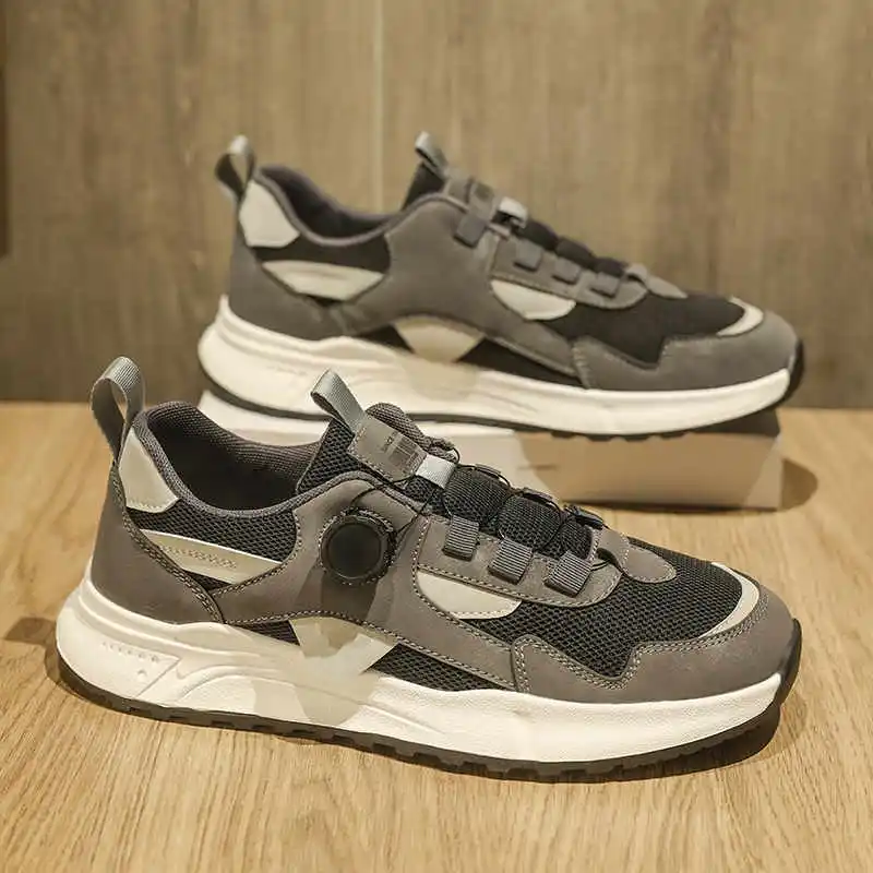 Zimni мужские кроссовки с круглым носком на весну и осень, тканые лоферы, брендовые кроссовки и обувь, спортивные новейшие кроссовки Vip Link, косплей