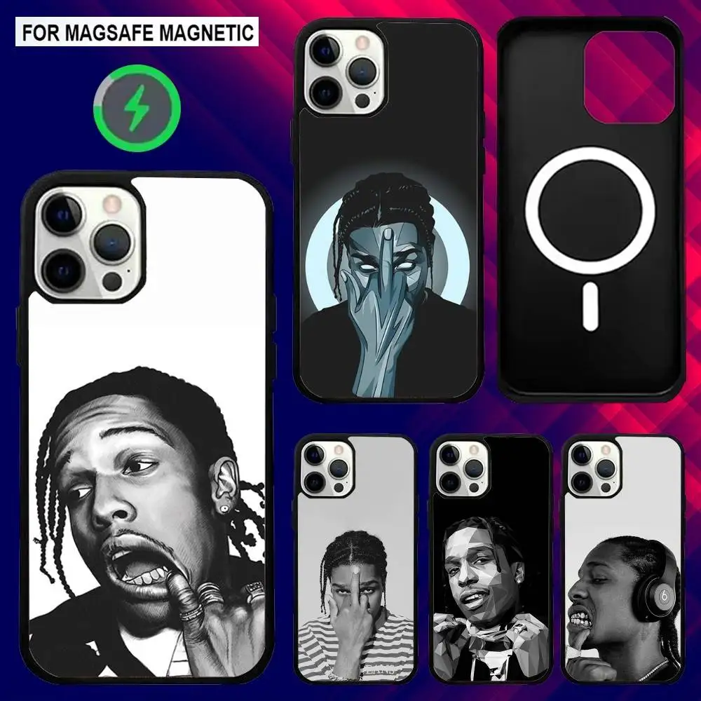 

Rapper ASAP R-Rocky Phone Case For iPhone 16e,16,15,14,13,12,11,Plus,Pro,Max,Mini Magsafe Magnetic Wireless Charging