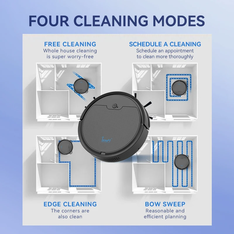 ذكي مكانس كهربائية للكنس خزان مياه كبير تطبيق جوال التحكم عن بعد التخطيط والتنظيف خط منخفض الضوضاء 2000 Pa شفط كبير #5