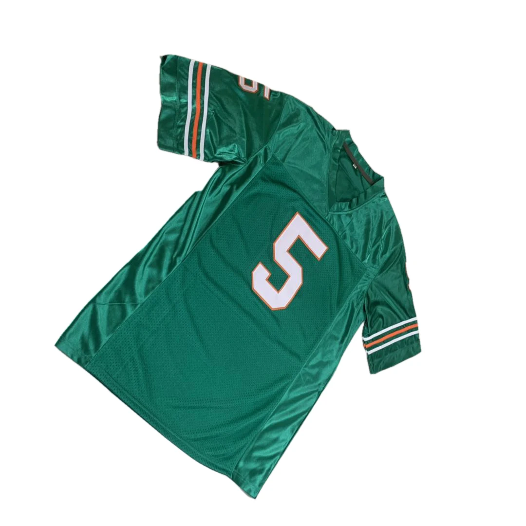 Bg American Football Jersey Ray Finkle 5 Ace Ventura Pet Detective Movie Jerseys Outdoor Sports Sewing Embroidery Green 2023 New