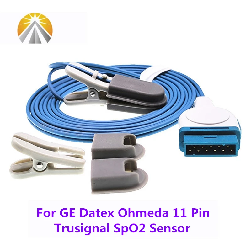 

TS-SA4-GE Reusable GE Datex Ohmeda Spo2 Sensor 11 Pin S/5 Carescape B125 B105 B650 ProCare B20 B40