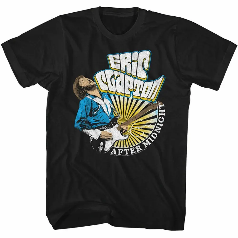 Eric Clapton After Midnight Black Adult T Shirt