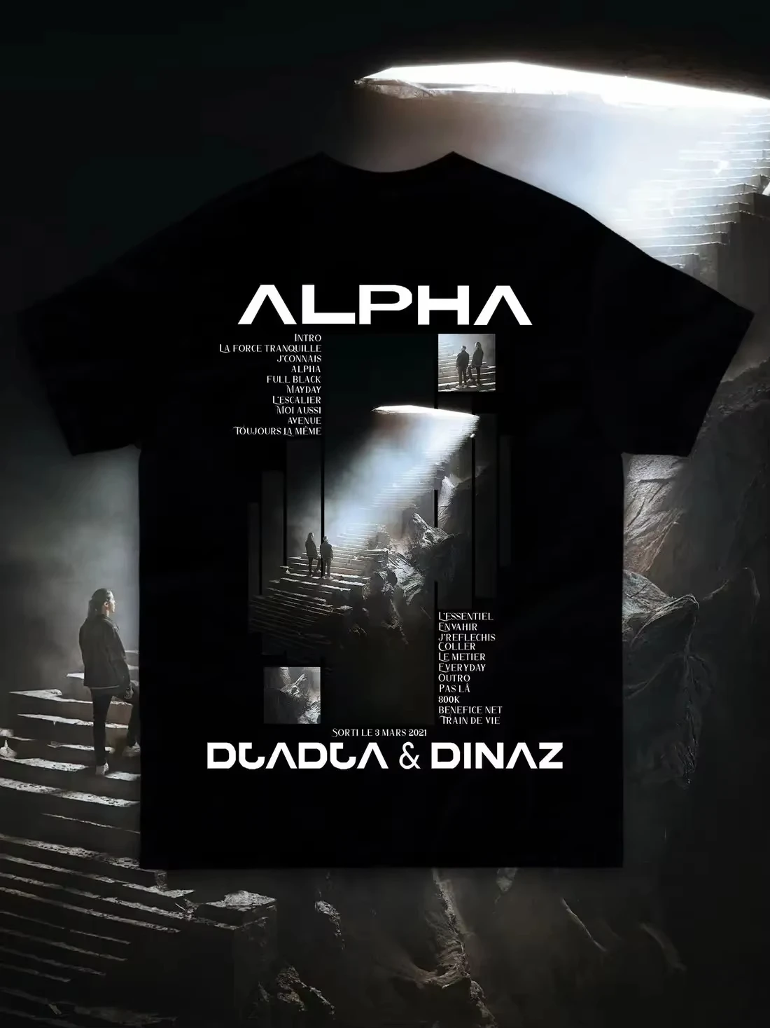 S-5XL Summer New Cotton Men's Women's T-Shirt The Album Alpha Djadja Dinaz Men's Casual Sport Round Neck Short Sleeve Tee Street