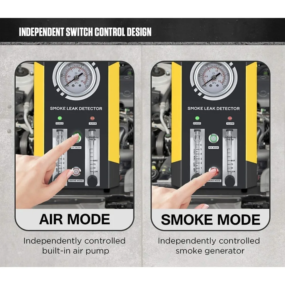 NEW-QPKING Auto Rookmachine, Evap Rooklekdetector, Brandstoflekkage Diagnostische Tester, Voor 12V Voertuigboot Met Flowmeter