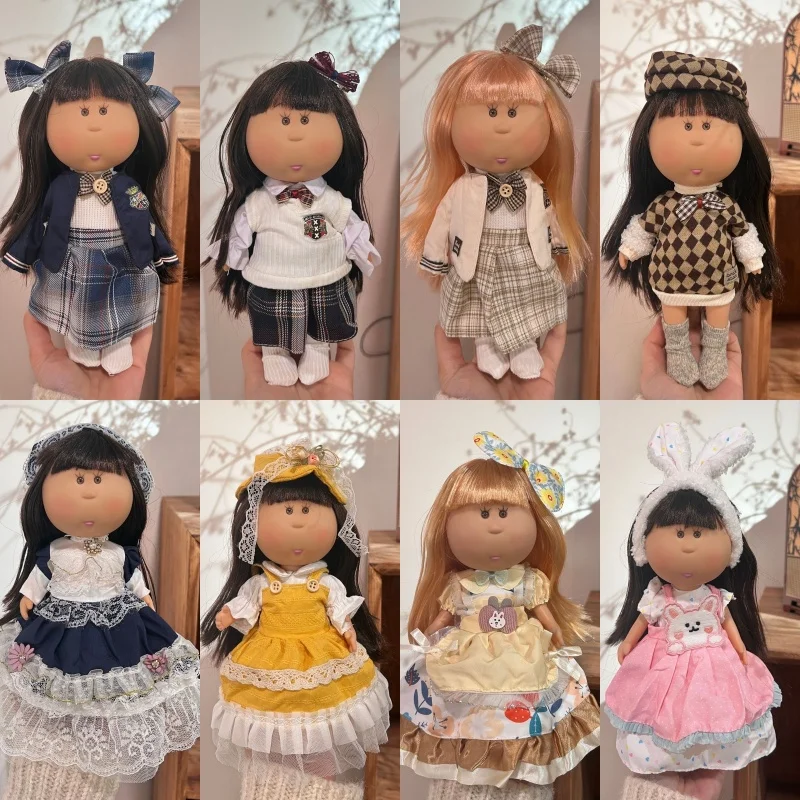 

For 24cm Mia Potato Doll Dress Set, British Style, School Uniform, Lace Skirt Set, Dress Up Doll Accessories, Girl Toy Gift Deco