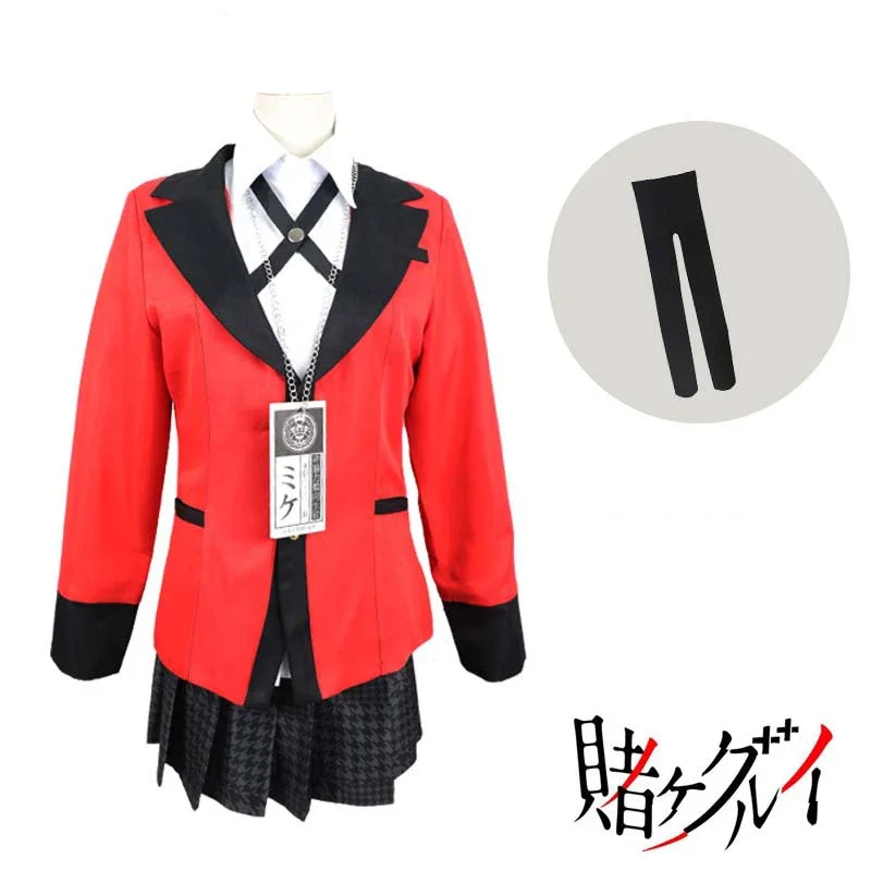 Kakegurui Compulsive Gambler Runa Yomozuki Kakegurui Cosplay Costume Runa Yomozuki Coat Jabami Yumeko Cosplay Costume