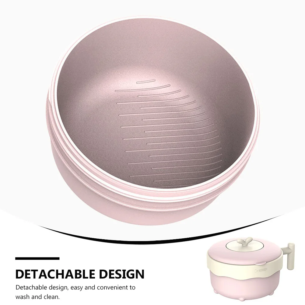 

Чаша на присоске для сохранения тепла, детская посуда из нержавеющей стали, легко моющаяся и чистящаяся, портативная миска на присоске